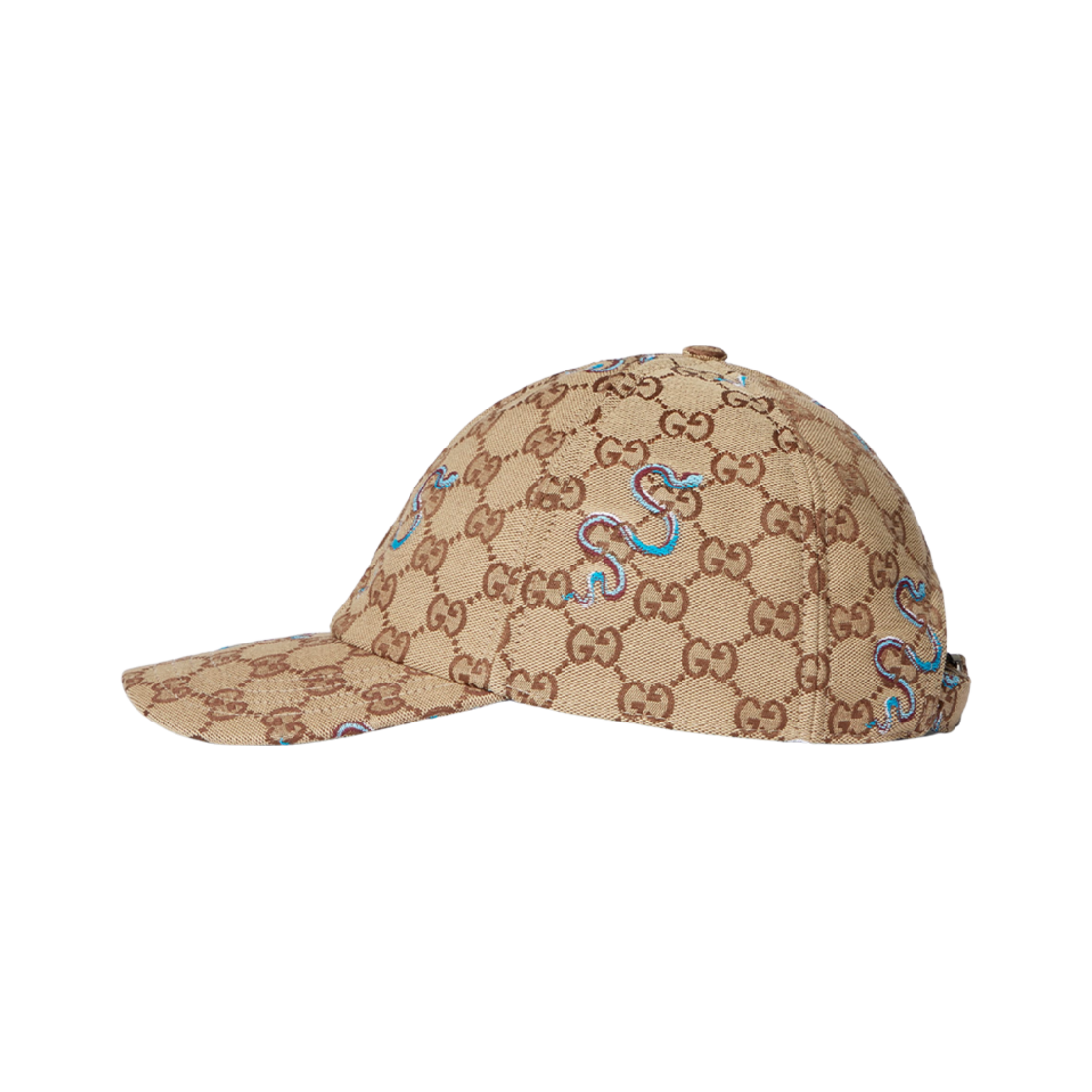 구찌 자수 GG 캔버스 베이스볼 햇 카멜 다크 브라운(Gucci Embroidered GG Canvas Baseball Hat Camel Dark Brown) - 2