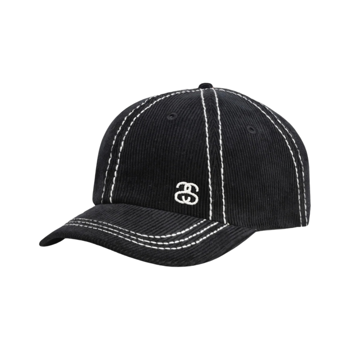 스투시 로우 프로파일 SS 링크 스티치 스트랩백 블랙(Stussy Low Profile SS-Link Stiched Strapback Black) - 2