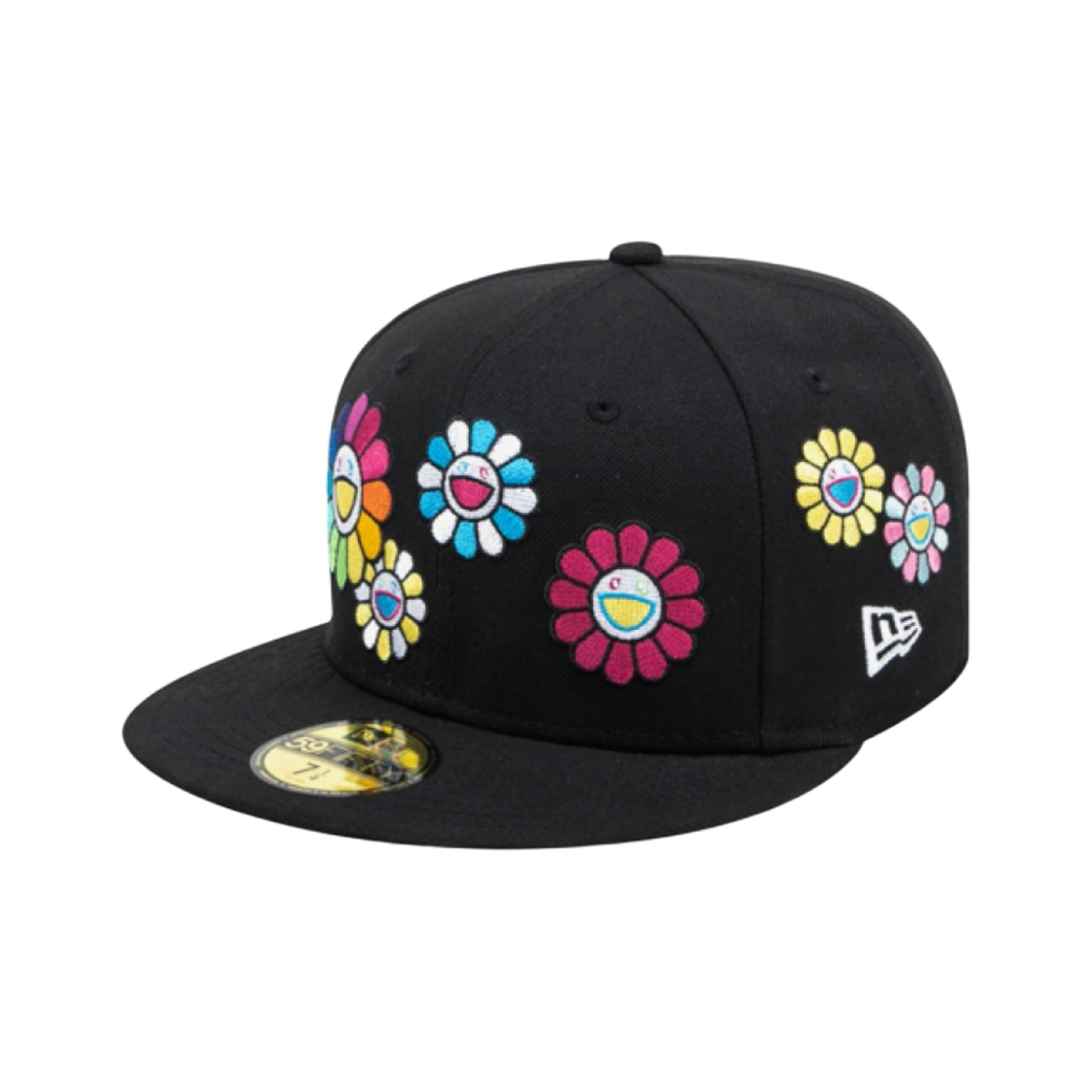 뉴에라 x 무라카미 타카시 오하나 올 오버 사이즈 캡 블랙