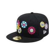 New Era x Murakami Takashi Ohana All Over Sized Cap Black