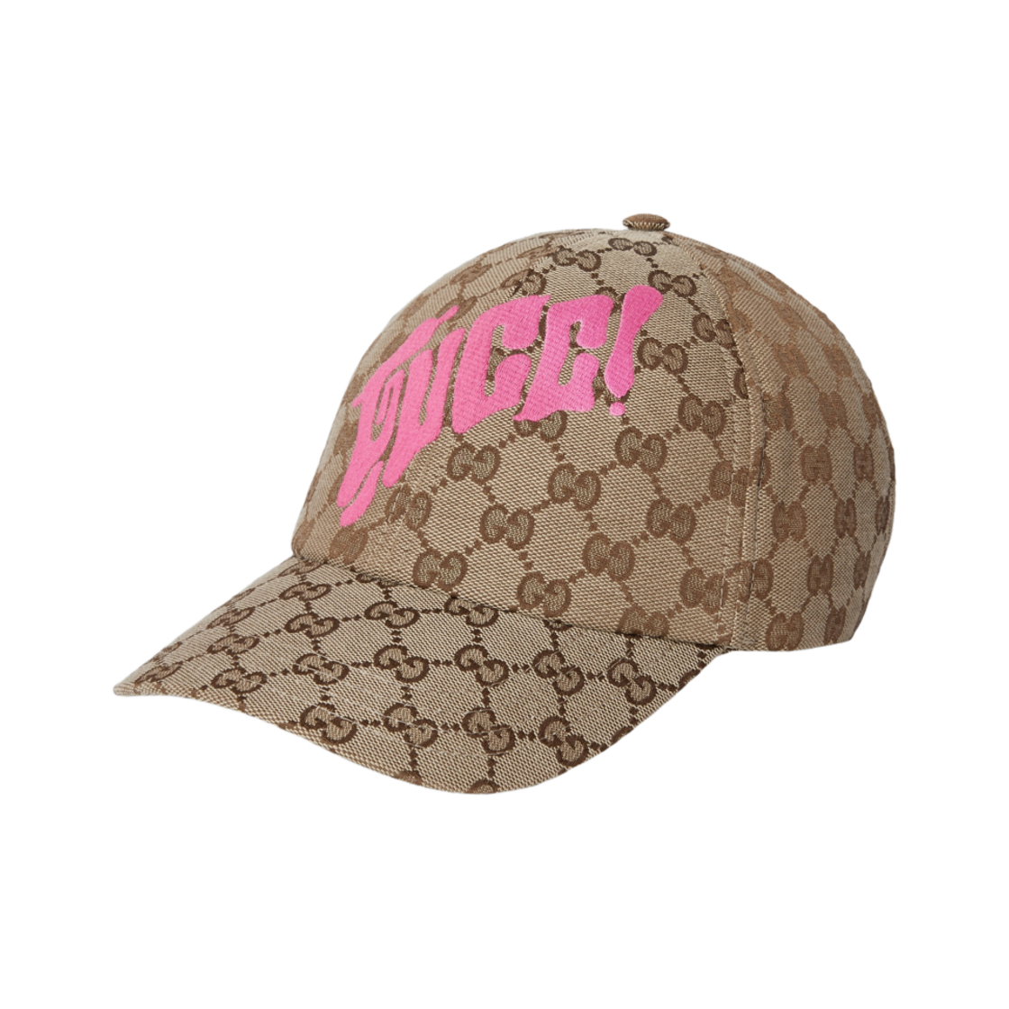 구찌 GG 캔버스 베이스볼 캡 프린트 베이지 다크 브라운(Gucci GG Canvas Baseball Cap with Print Beige Dark Brown) - 1