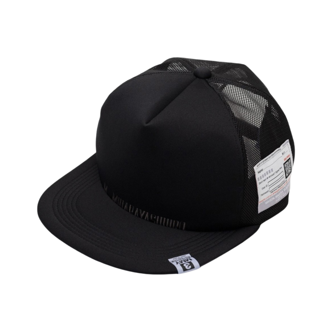 A10AC402-BLACK Maison Mihara Yasuhiro Big Cap Black