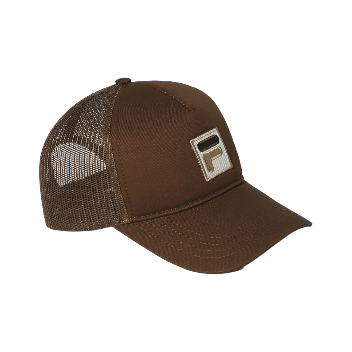 2000FO252CP10X001217 [6% 적립] FILA F+ Box Mesh Trucker Cap Brown