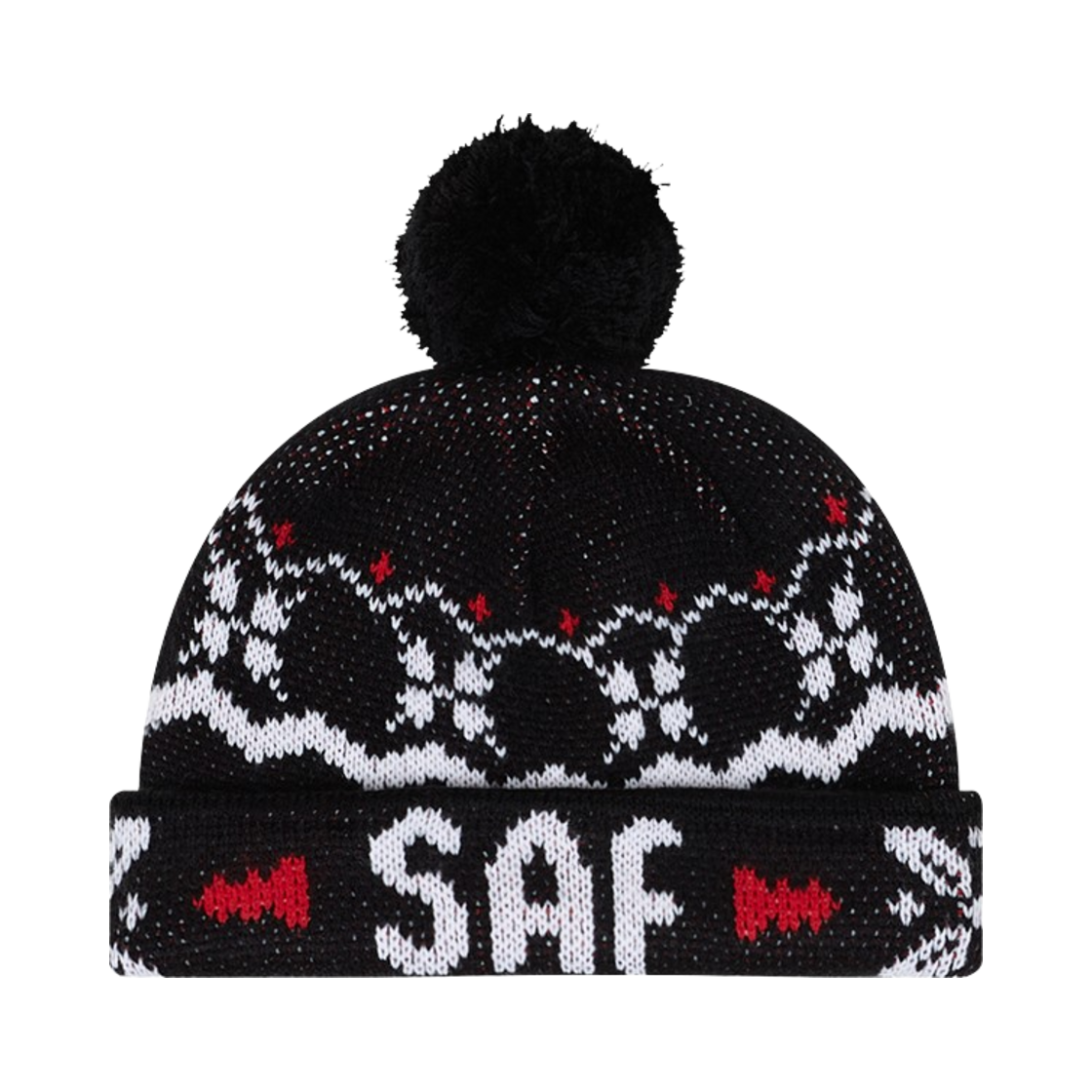 사파리스팟 에스티씨 사프 폼 비니 블랙(Safarispot S.T.C SAF POM BEANIE BLACK)