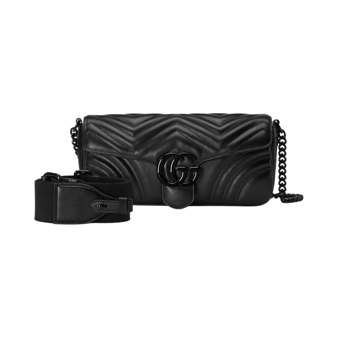 구찌 GG 마몽 숄더백 블랙(Gucci GG Marmont Shoulder Bag Black) - 2