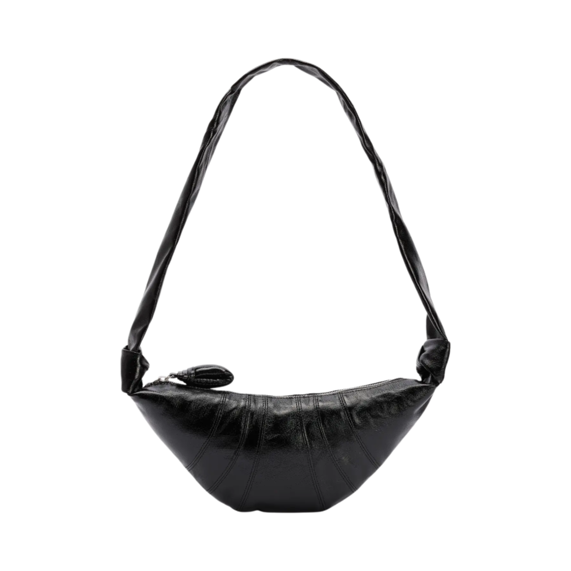 르메르 스몰 크루아상 백 코티드 코튼 블랙(Lemaire Small Croissant Bag Coated Cotton Black)