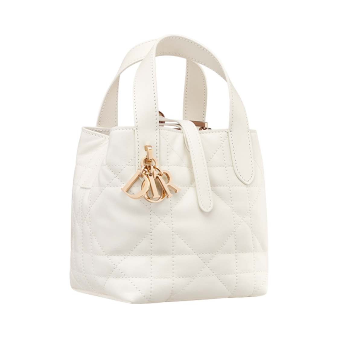 디올 뚜주흐 버티컬 나노 토트 백 매크로까나쥬 카프스킨 라떼(Dior Toujours Vertical Nano Tote Bag Macrocannage Calfskin Latte) - 2