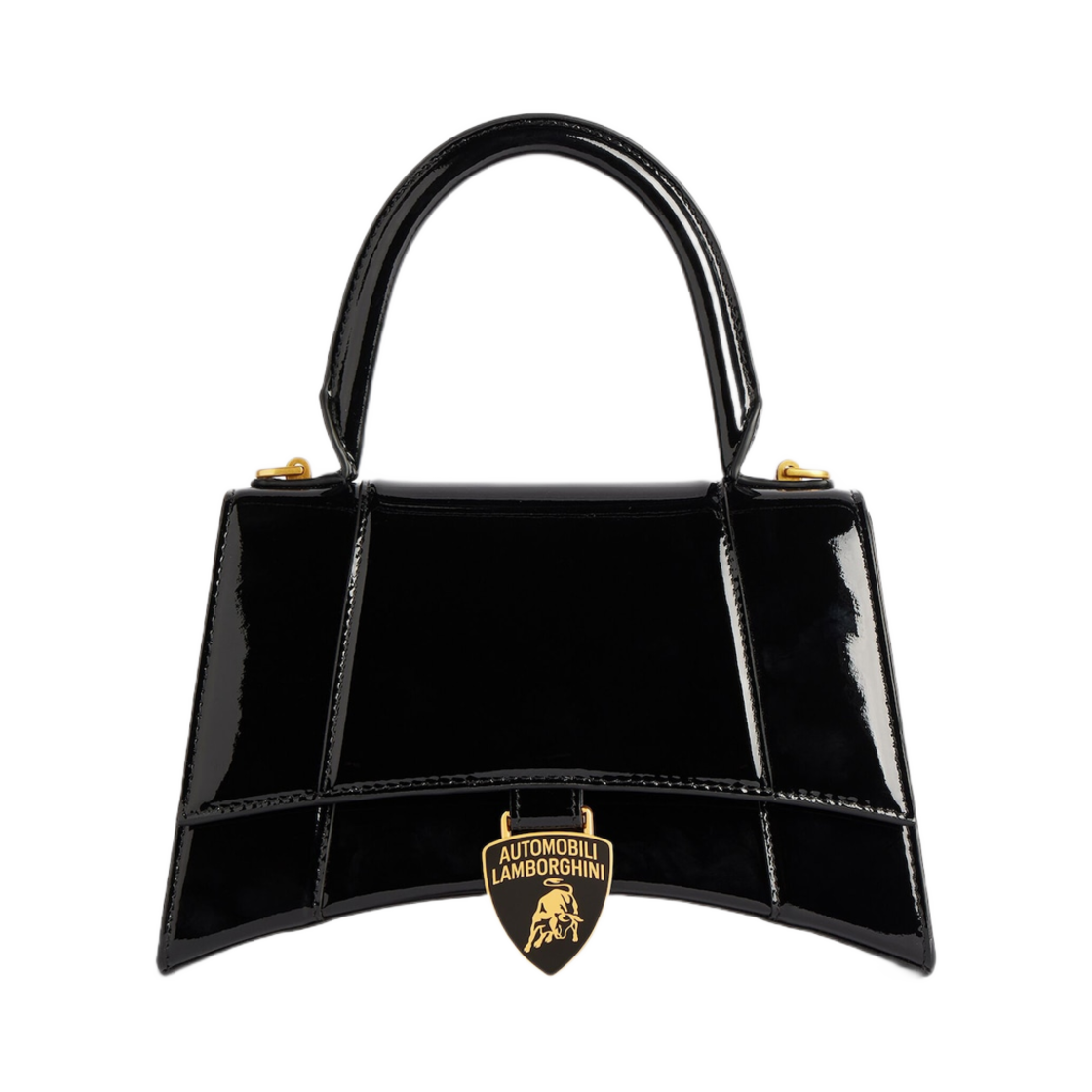 발렌시아가 x 오토모빌리 람보르기니 아워글래스 핸드백 스몰 블랙(Balenciaga x Automobili Lamborghini Hourglass Handbag Small Black) - 1