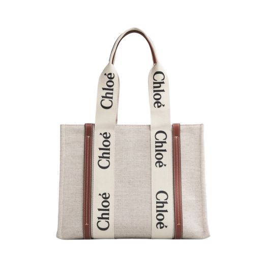 Chloe Woody Medium Tote Bag Brown