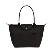 Longchamp Le Pliage Green Tote Bag M Black
