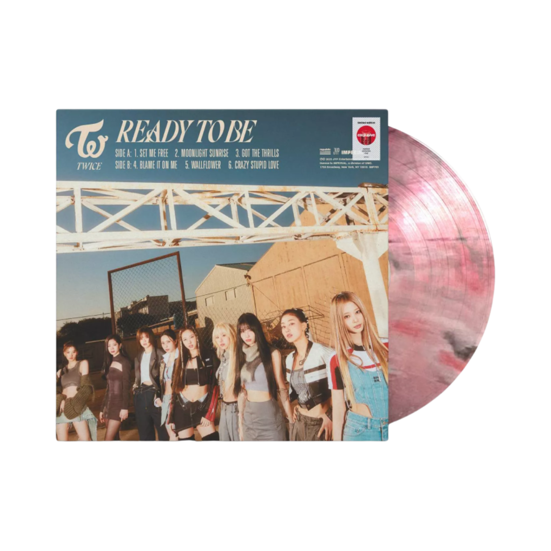 트와이스 미니 12집 레디 투 비 타겟 한정 LP 마블 오키드(Twice 12th Mini Album Ready To Be Target Exclusive LP Marbled Orchid)