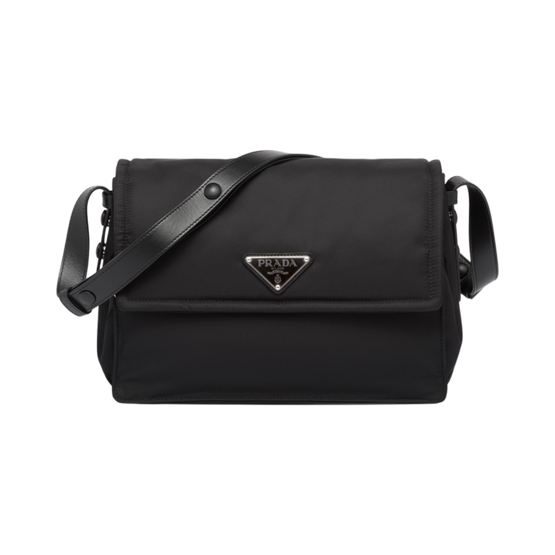 프라다 미디움 패딩 리나일론 숄더백 블랙(Prada Medium Padded Re-Nylon Shoulder Bag Black) - 1