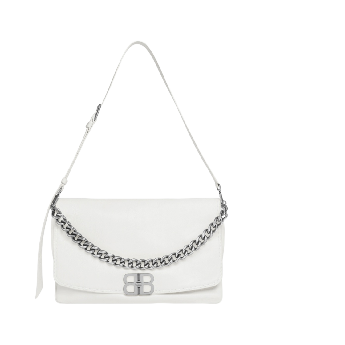 발렌시아가 BB 소프트 라지 플랩 백 옵틱 화이트(Balenciaga BB Soft Large Flap Bag Optic White) - 1