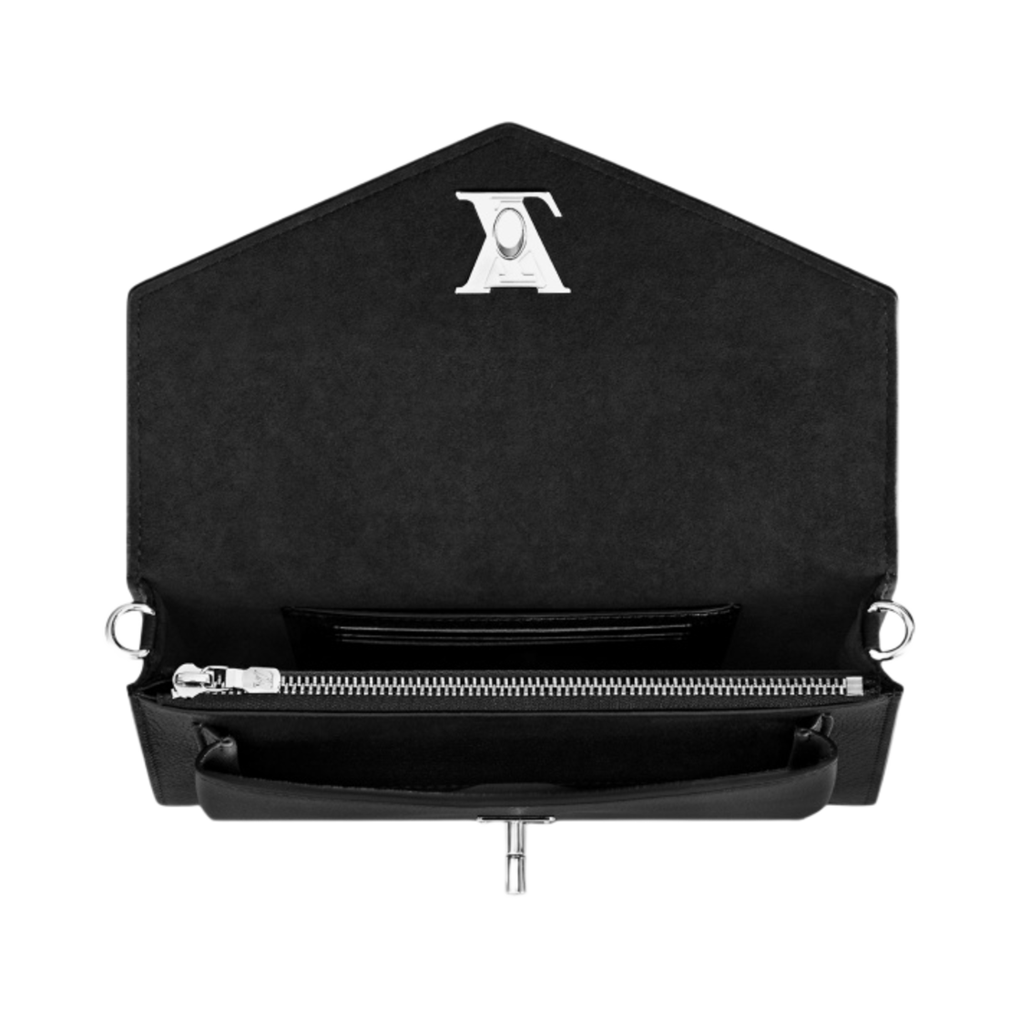 M63471 Louis Vuitton Mylockme Chain Pochette Black - #2