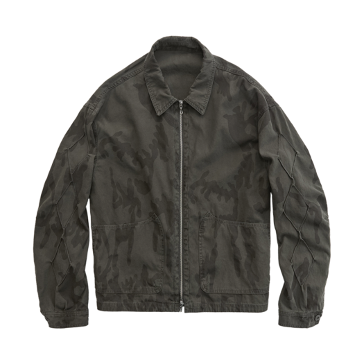 PL5PJU9421GX Polyteru Swing Top Jacket Dart Sleeves Olive Camo