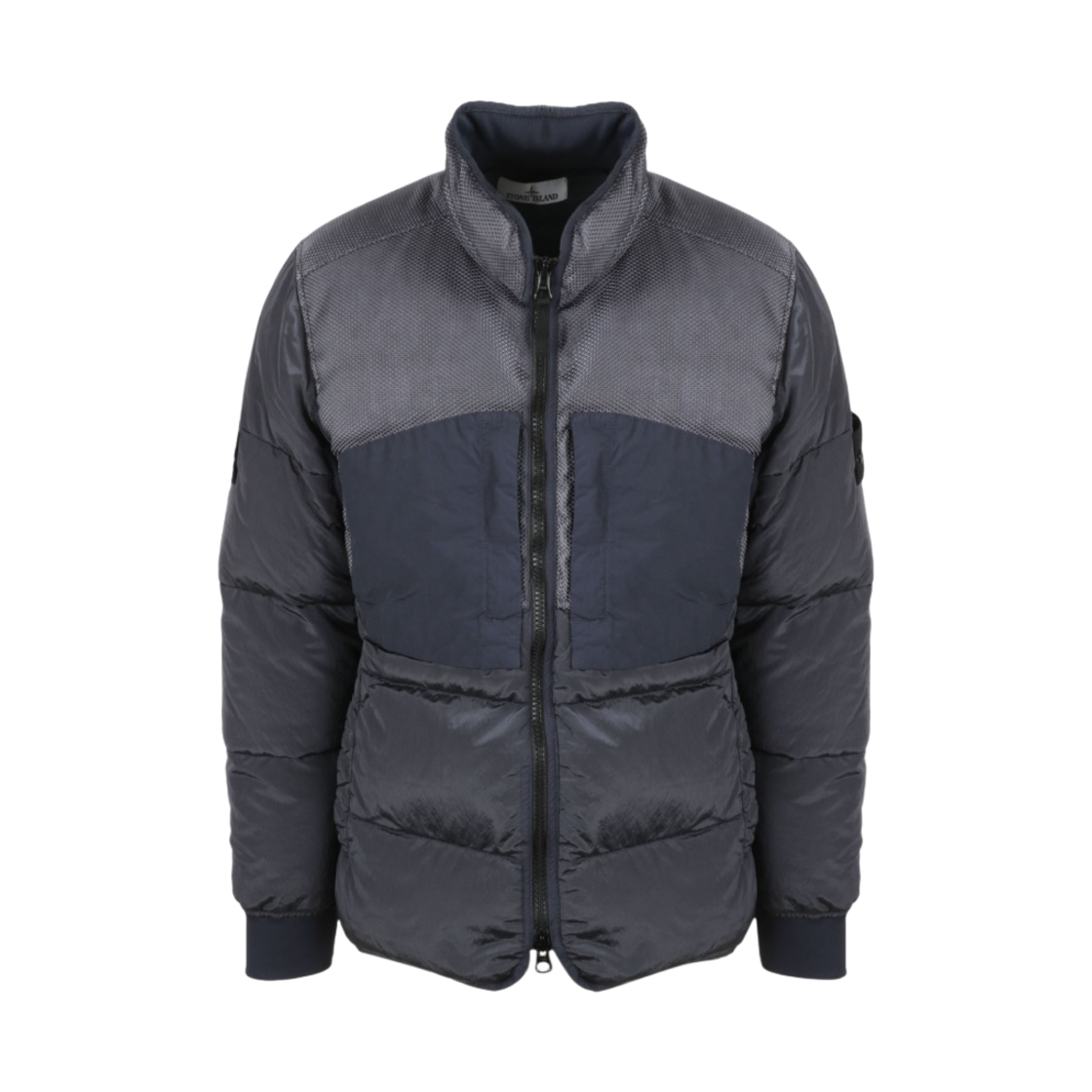 스톤 아일랜드 42840 모디파이드 파나마 나일론 믹스 패브릭 다운-TC 자켓 잉크 블루 - 21FW