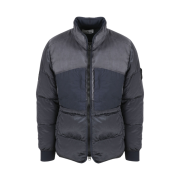 Stone Island 42840 Modified Panama Nylon Mix Fabric Down-TC Jacket Ink Blue - 21FW