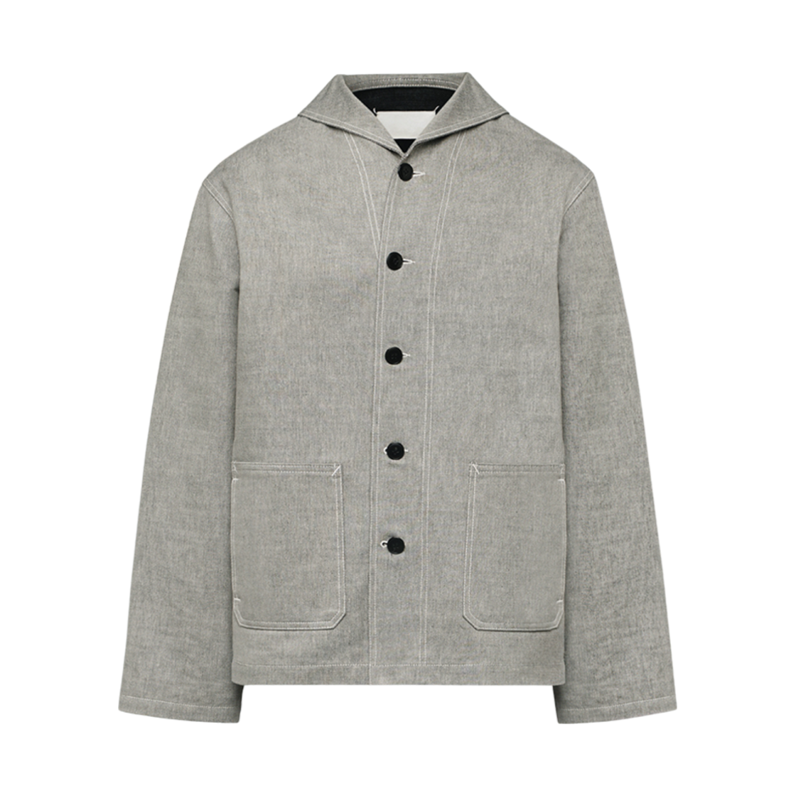 S67AM0080M30004001F (W) Maison Margiela Broken Twill Button Jacket Grey