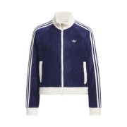 (W) Adidas Originals Year Of The Snake Retro Velvet Collared Track Top Navy - KR Sizing