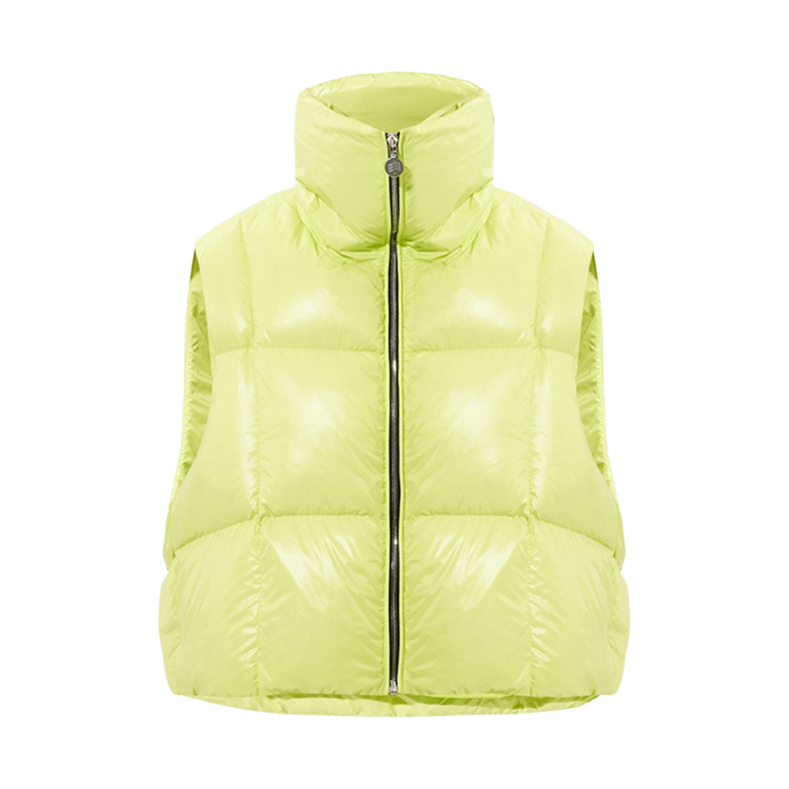 (W) 옌키 옌키 집 베스트 실키 라임((W) Ienki Ienki Zip Vest Silky Lime)