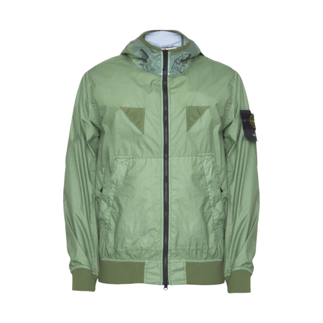 스톤 아일랜드 40723 멤브라나 3L TC 후드 자켓 세이지 그린 - 23SS
