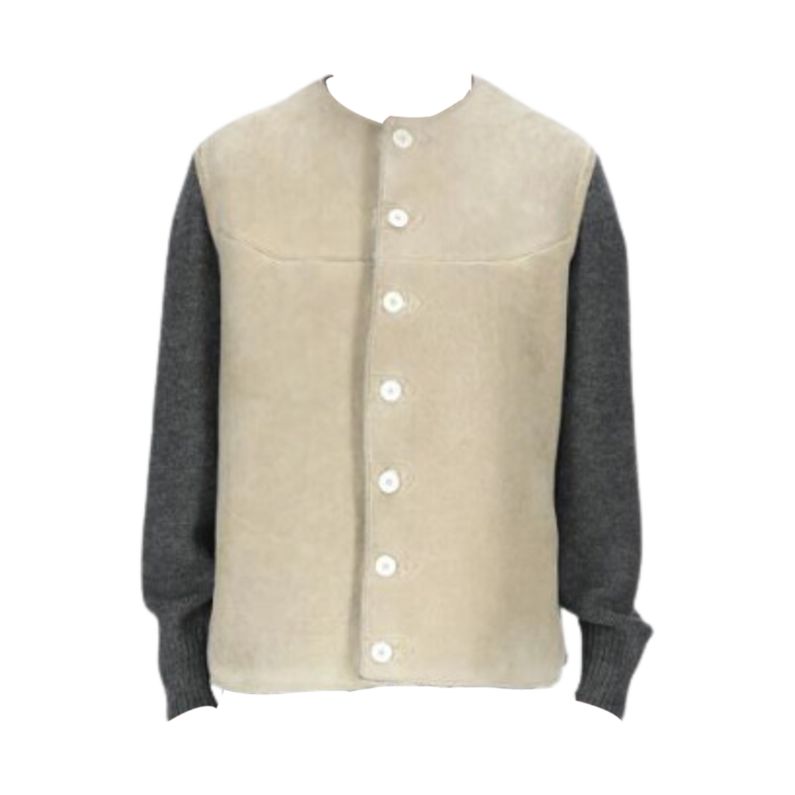 S30AM0545SY1586807 Maison Margiela Stitch Jakcet Beige Grey