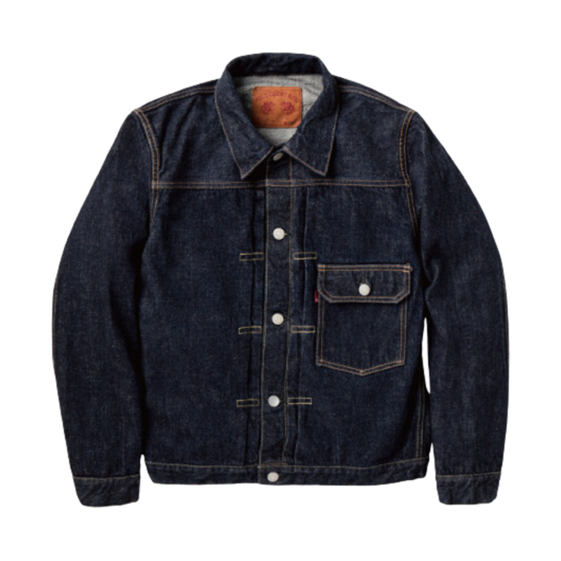 풀카운트 2107XX-20 타입 1 데님 자켓 헤비 온즈 논 워시 인디고 블루