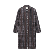 Vacant Archive Hadid Check Wrinkle Hook Coat  Brown