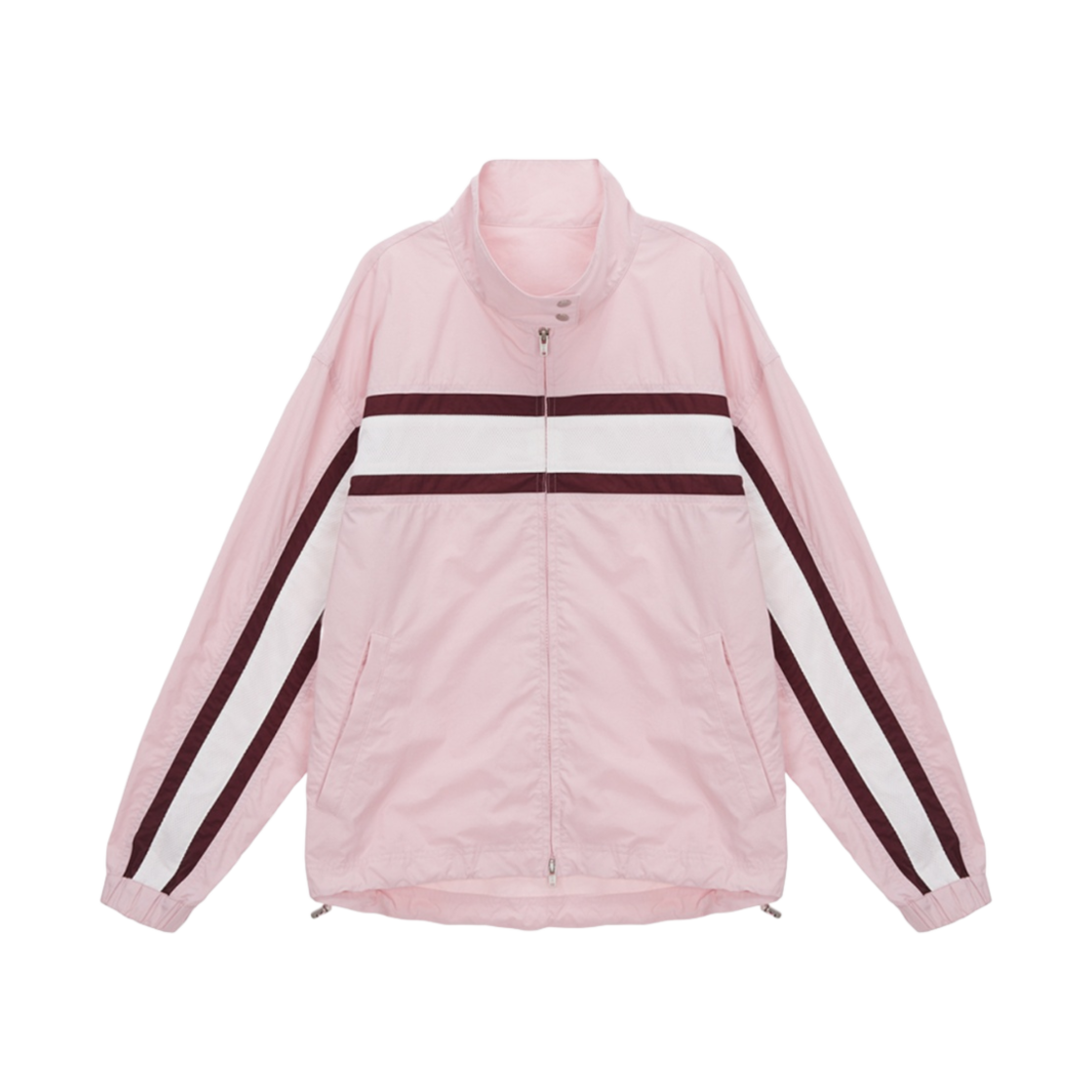 (W) 마뗑킴 메쉬 믹스 레이싱 점퍼 라이트 핑크((W) Matin Kim Mesh Mix Racing Jumper Light Pink) - 1