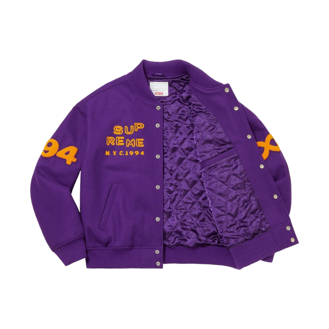 슈프림 투어리스트 바시티 자켓 퍼플 - 23SS(Supreme Tourist Varsity Jacket Purple - 23SS) - 2