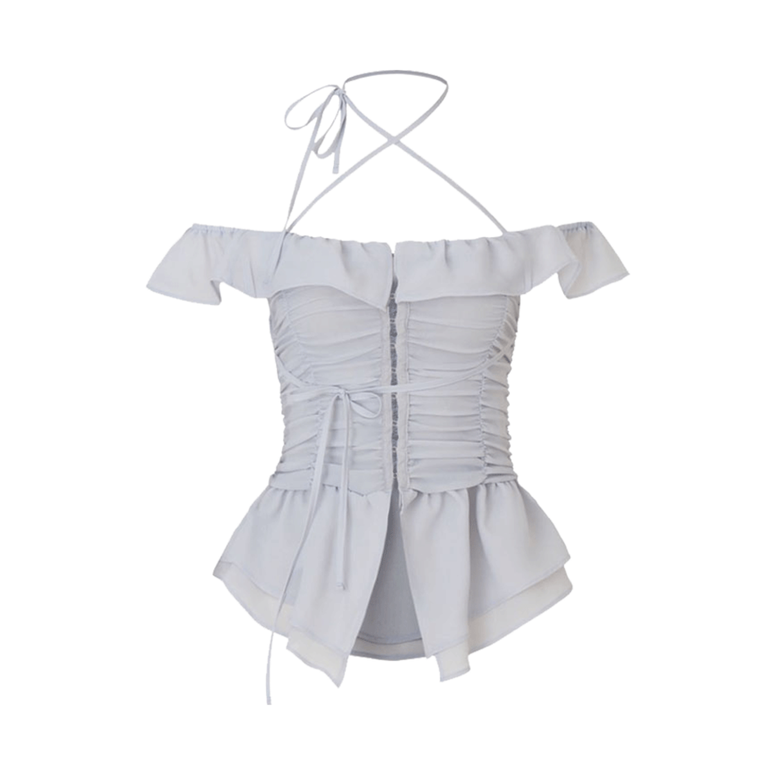 뉴얼린 페어리 블라우스 퓨어그레이(Newalrin Fairy blouse Pure Gray)