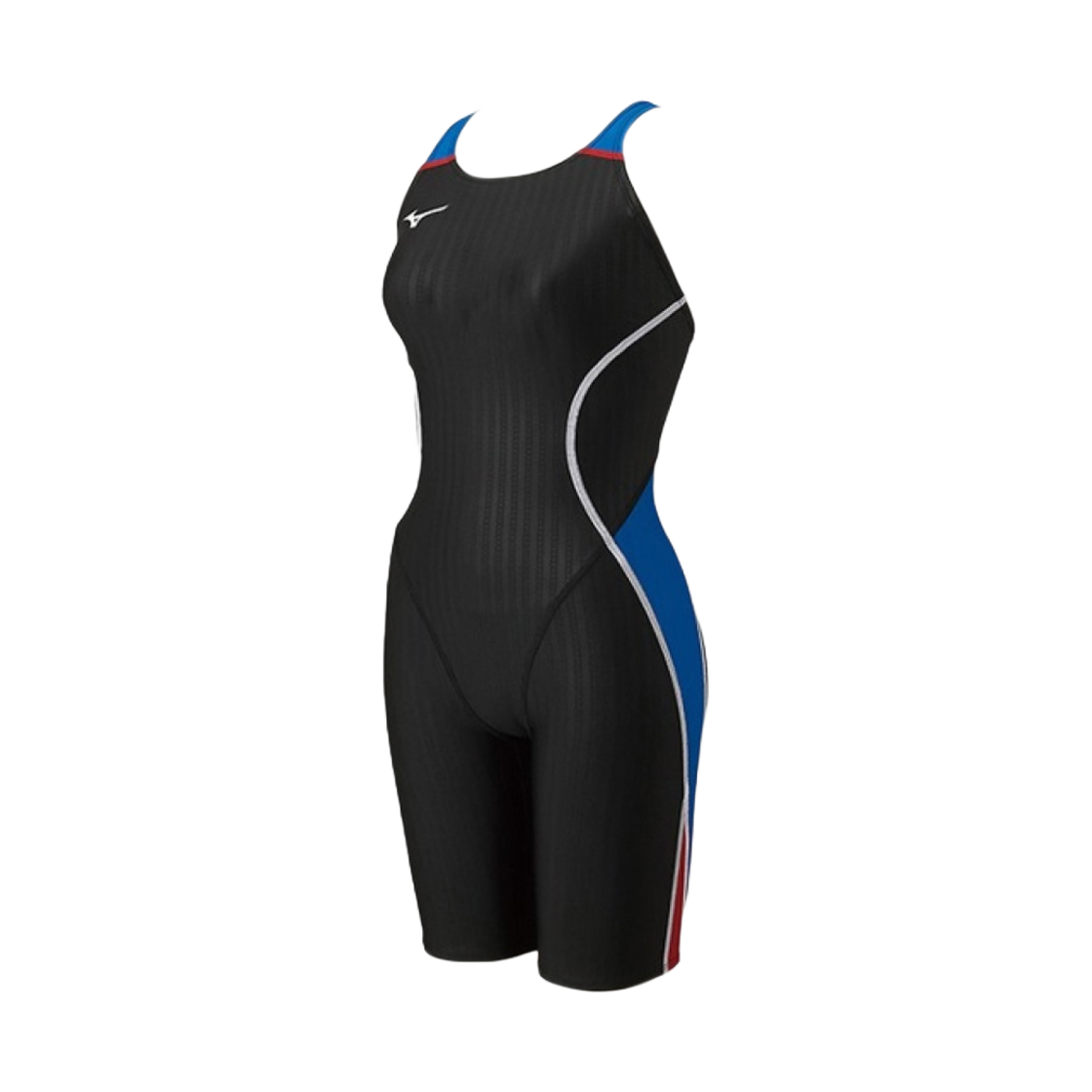 N2MG124091 (W) Mizuno Stream Ace Solid Line Half Body Kneesuit Black Blue