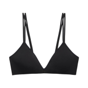 (W) Calvin Klein x Jennie Modern Cotton Lightly Lined Triangle Bralette Black Beauty