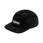 Supreme x GOODENOUGH Crushed Rayon Pile Camp Cap Black - 25SS