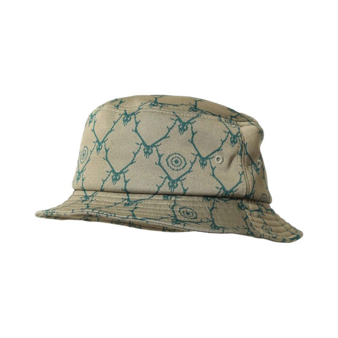 사우스2 웨스트8 버킷햇 폴리 자카드 스컬 타겟 카키(South2 West8 Bucket Hat Poly Jacquard Skull Target Khaki)