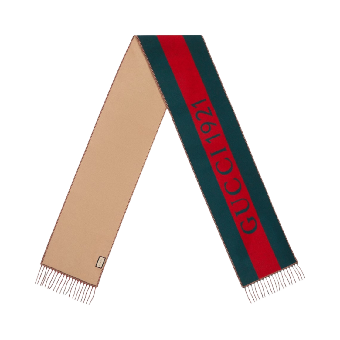 구찌 웹 자카드 울 스카프 그린 레드 웹(Gucci Web Jacquard Wool Scarf Green Red Web) - 2