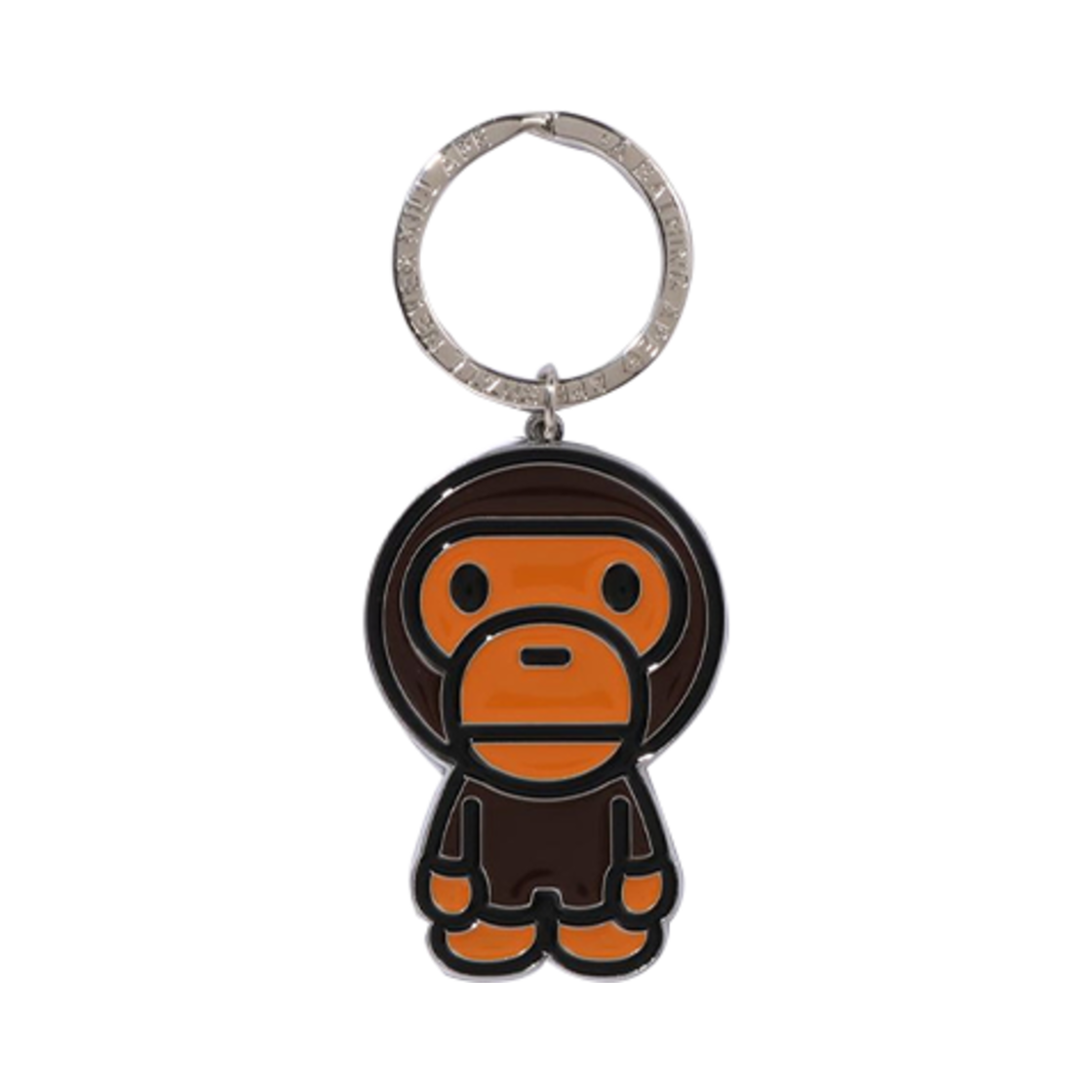 베이프 베이비 마일로 메탈 키체인 브라운(BAPE Baby Milo Metal Keychain Brown)
