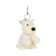 Jellycat Munro Scottie Dog Bag Charm Cream