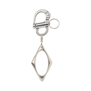 Mischief Rhombus Keyring Silver