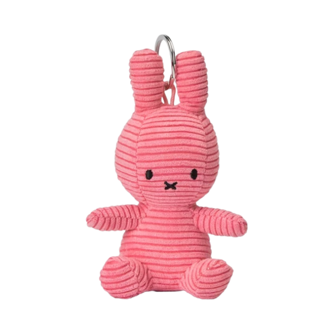 미피 x 본 톤 토이 키체인 코듀로이 핑크(Miffy x Bon Ton Toys Keychain Corduroy Pink)