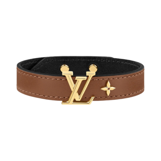 (W) Louis Vuitton Iconic Bracelet Tan Gold