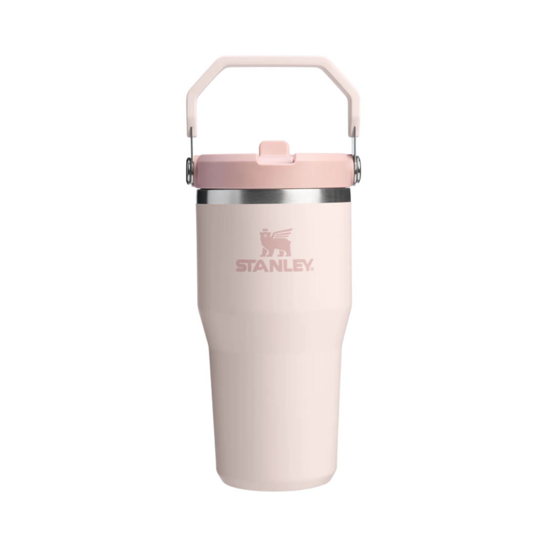 스탠리 더 아이스플로우 플립 스트로우 2.0 텀블러 591ml 로즈 쿼츠(Stanley The IceFlow Flip Straw 2.0 Tumbler 591ml Rose Quartz)