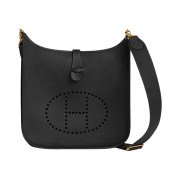 Hermes Evelyne III 33 Bag Clemence & Gold Noir