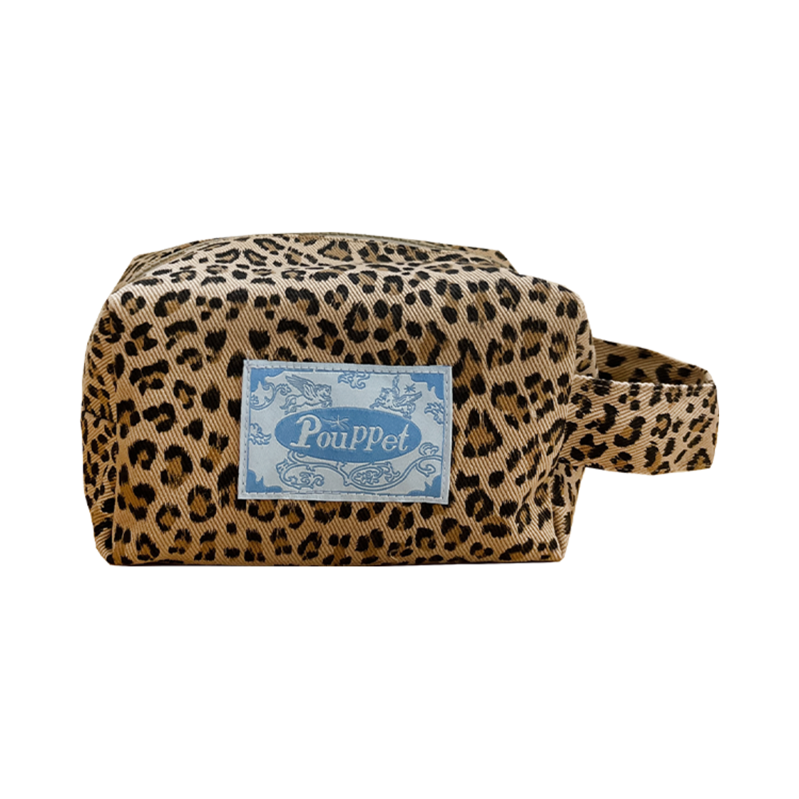 [3% 적립] 푸펫 핸들 파우치 레오파드([3% 적립] POUPPET Handle Pouch Leopard)