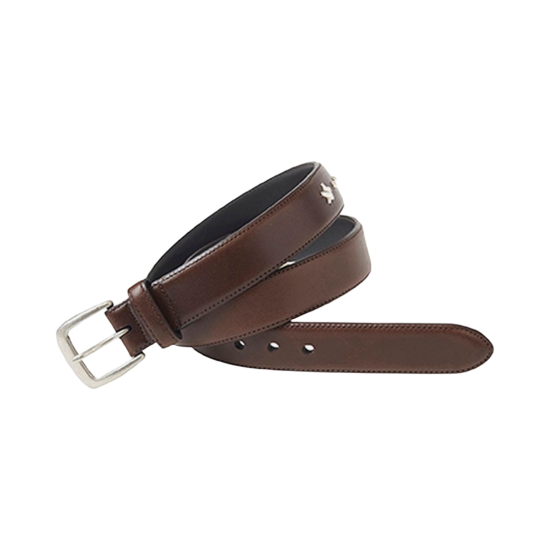 히스테릭 글래머 심플 스터드 벨트 다크 브라운(Hysteric Glamour Simple Studs Belt Dark Brown) - 1