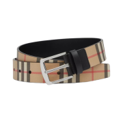 Burberry Vintage Check Leather Belt Archive Beige