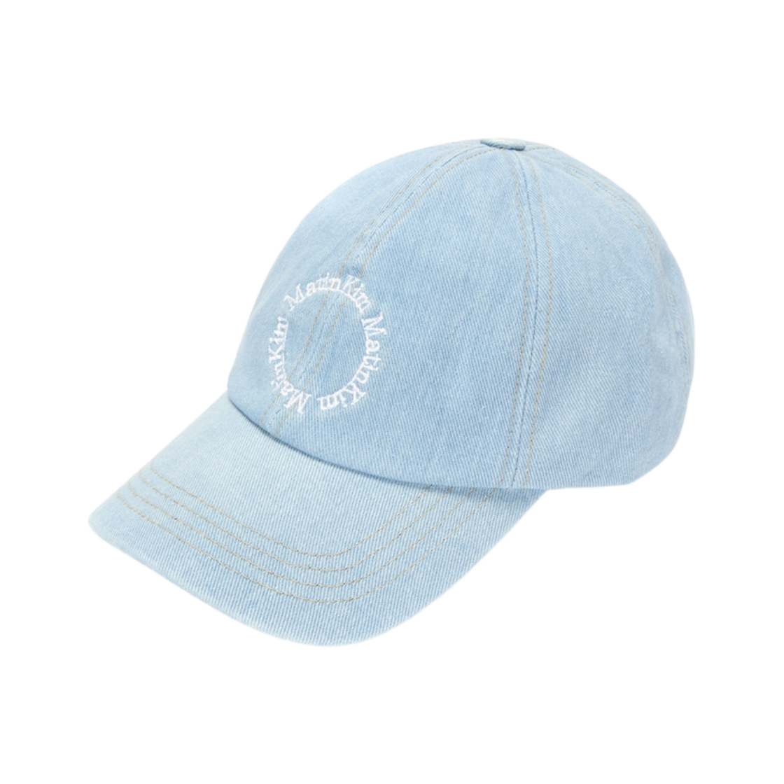 마뗑킴 데님 써클 로고 볼캡 스카이(Matin Kim Denim Circle Logo Ball Cap Sky) - 2