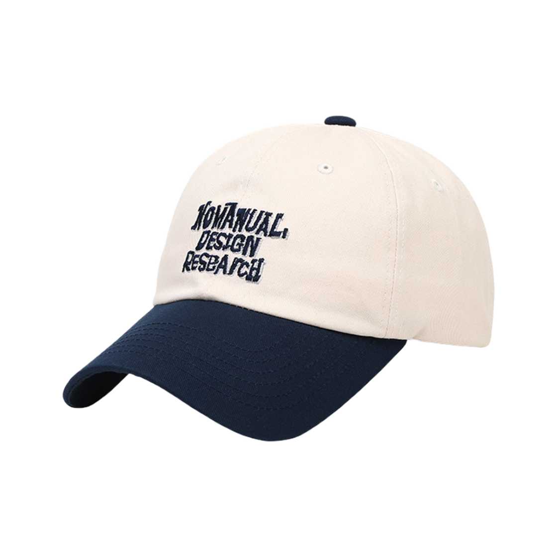 노매뉴얼 두들 볼캡 다크 네이비(NOMANUAL Doodle Ball Cap Dark Navy)