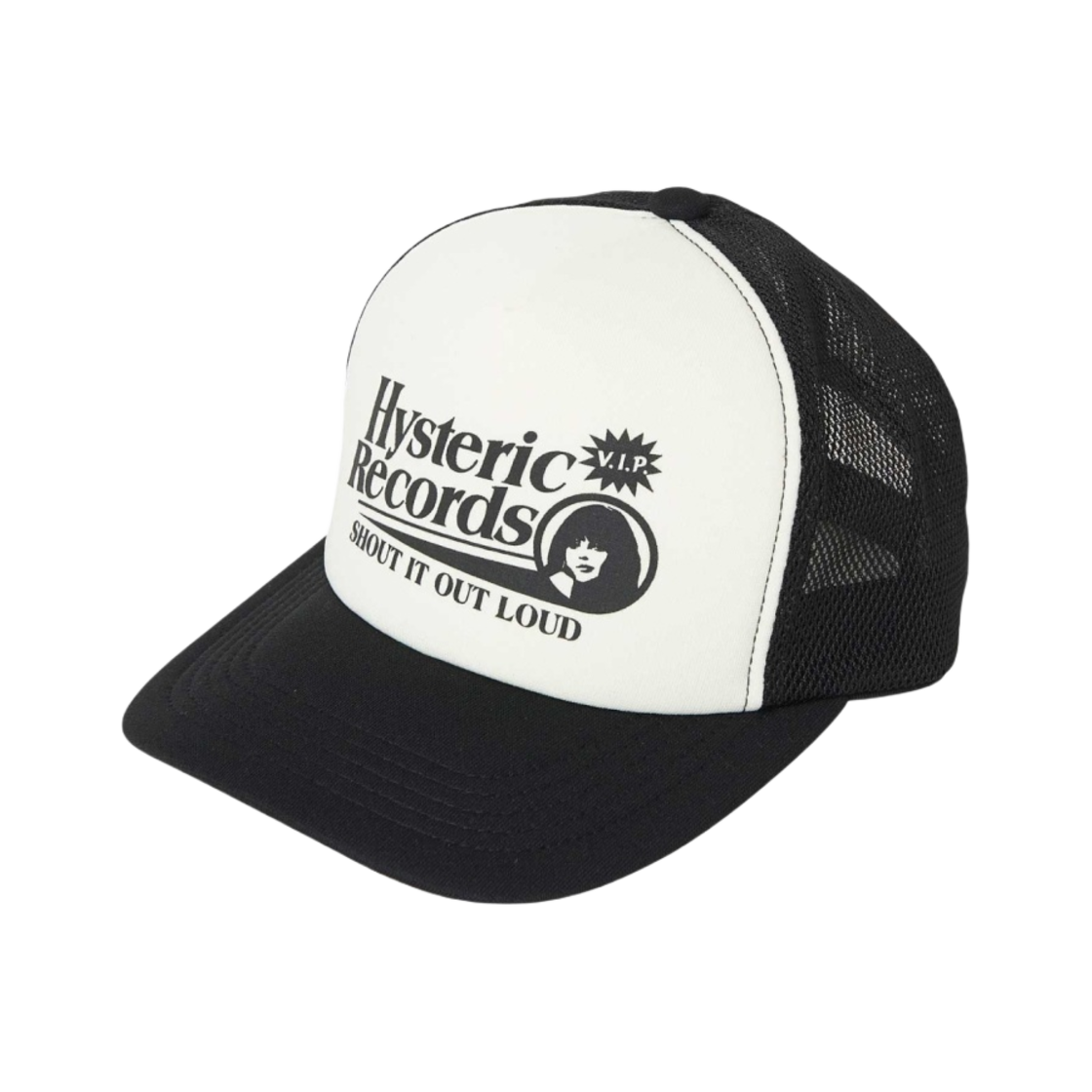 히스테릭 글래머 레코드 메쉬 캡 블랙(Hysteric Glamour Records Mesh Cap Black) - 1