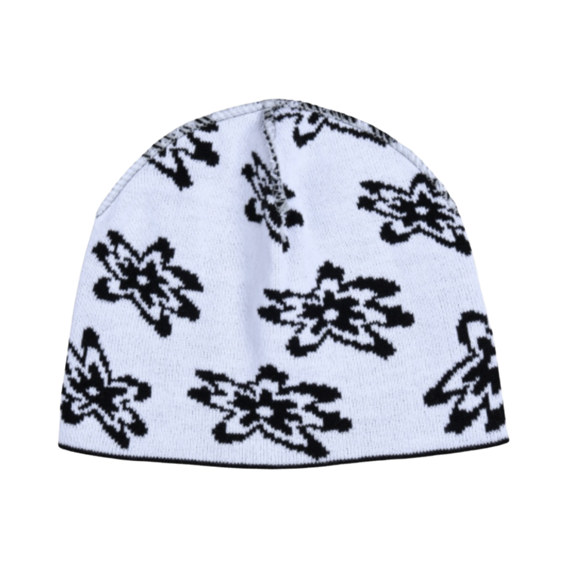 에이에이 자카드 플라워 비니 블랙(Aeae Jacquard Flower Beanie Black) - 3